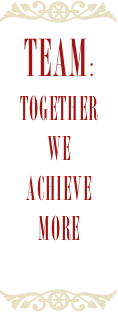 ￼
TEAM:
together
we
achieve
more

￼